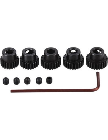 Engranaje de Piñón RC JIECHUN 5 Pcs 20T-24T 5mm para 1:10