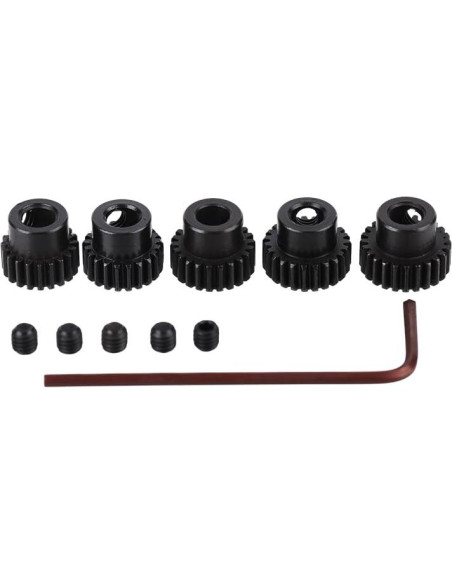 Engranaje de Piñón RC JIECHUN 5 Pcs 20T-24T 5mm para 1:10
