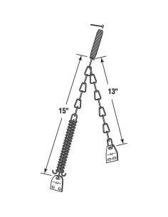 Cadena y resorte protector de puerta Prime-Line K 5026 galvanizado 2
