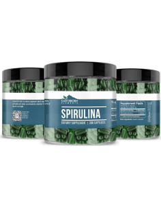 Espirulina 200 Cápsulas Elementos de la Tierra Pura Sin Aditivos 2