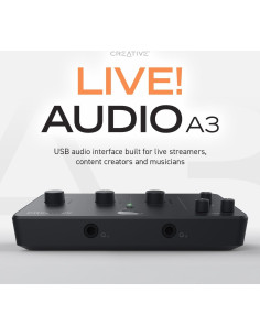Interfaz de Audio USB Creative Live! Audio A3 24-bit 96kHz 2
