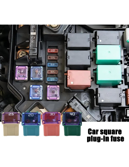 10 Fusibles Micro de Coche KHGUZ 20A Plástico Universal