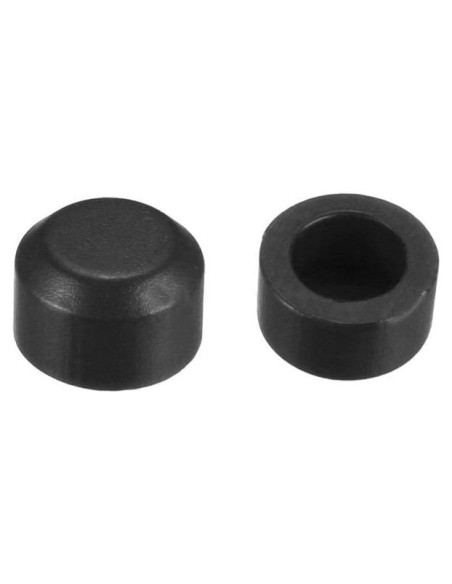 Tapa de Botón Táctil uxcell 25 Pcs 3.1mm Negro