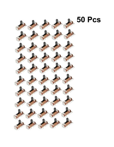 Interruptor Deslizante 5mm uxcell 50 Pcs 1P3T PCB Retención