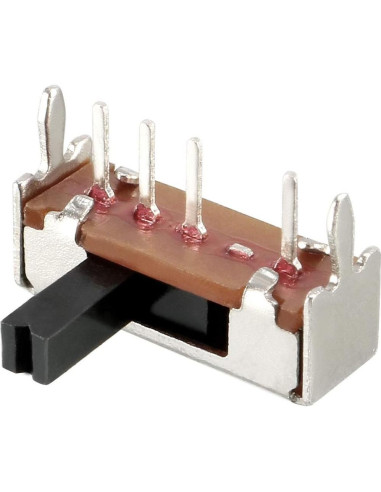 Interruptor Deslizante 5mm uxcell 50 Pcs 1P3T PCB Retención