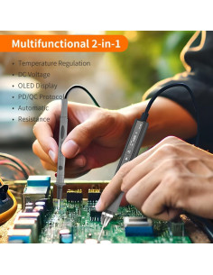 Kit de Soldador Inalámbrico BAUSATZ 65W Multímetro OLED 450C 2