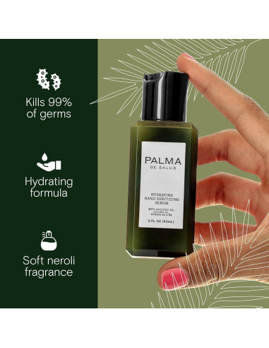 Desinfectante de manos 70% alcohol + Hidratante 59ml | Palma de Salus