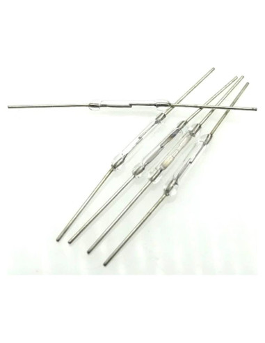 100pcs Interruptores Reed N/O Magnéticos 2x14mm Midzooparts