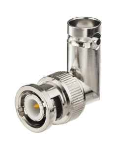 Adaptador BNC macho a hembra ángulo recto Eightwood 5pcs 50 Ohm 2