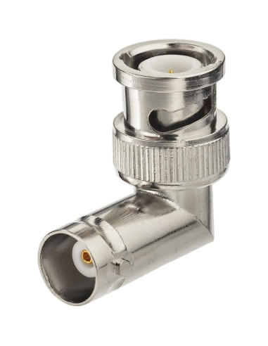 Adaptador BNC macho a hembra ángulo recto Eightwood 5pcs 50 Ohm