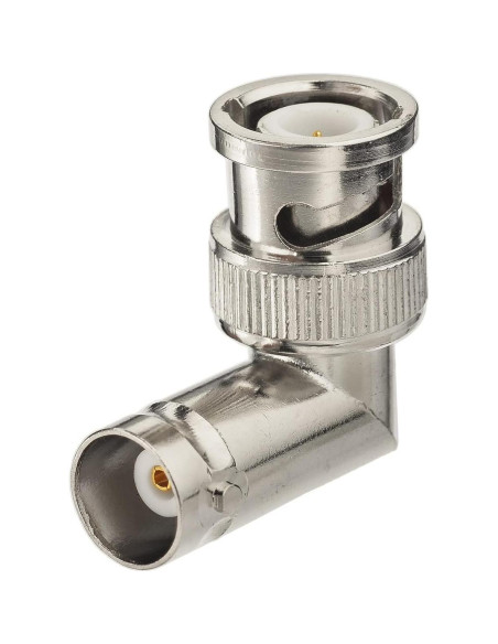 Adaptador BNC macho a hembra ángulo recto Eightwood 5pcs 50 Ohm