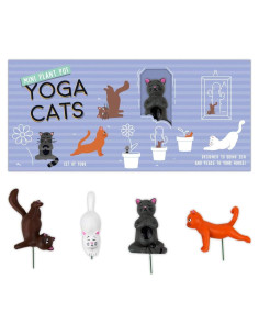 Conjunto de 4 Estacas de Gato de Yoga Mini Gift Republic
