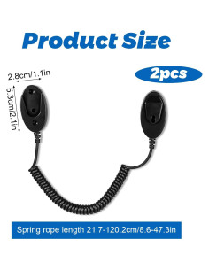 Soporte Magnético para Control Remoto 2Pack HJZHII con Cuerdas Retráctiles 2