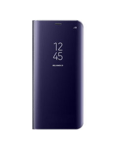 Funda S-View Samsung Galaxy S8+ Gris Orquídea con Soporte