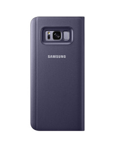 Funda S-View Samsung Galaxy S8+ Gris Orquídea con Soporte 2