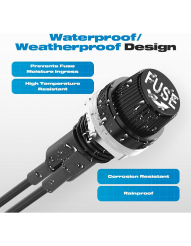 Portafusible 5x20mm Malictele con Cables Pre-soldados - Paquete de 5