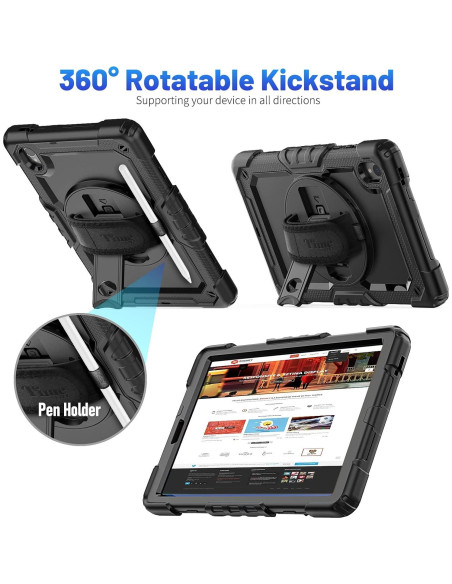 Funda Timecity para Lenovo Tab M10 HD 10.1" 2da Gen - Negro