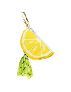 Soporte para bolsas de caca de perro BlissBud Limón