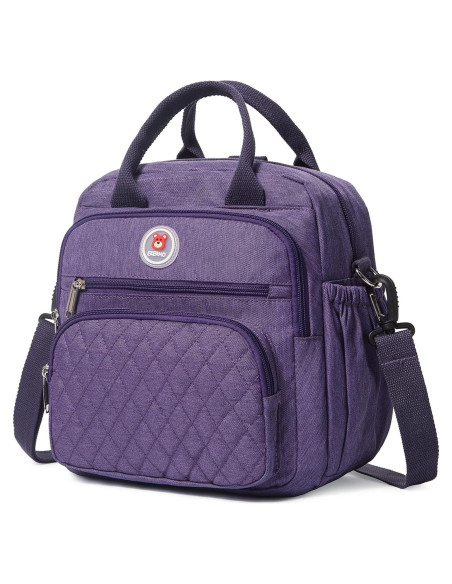 Bolsa de Almuerzo Aislada EKERHO 12L Púrpura 3 Formas de Llevar