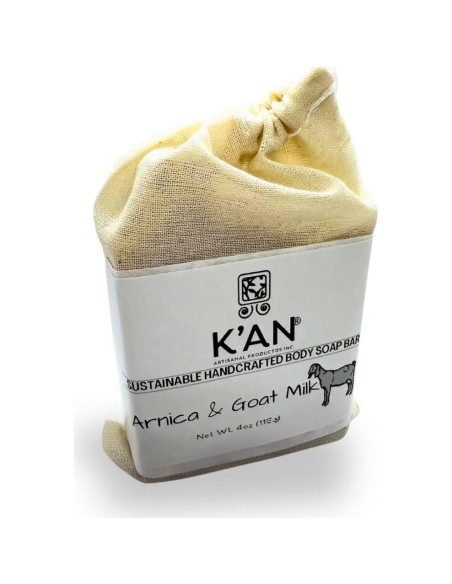 Jabón Artesanal K'an de Árnica y Leche de Cabra 113g