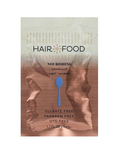 Mascarilla Capilar Nutritiva de Coco Hair Food 48 g - Sin Sulfatos