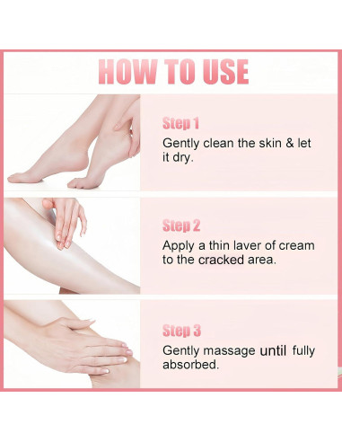 Bálsamo Hidratante para Pies y Manos KAHSOSE 2 Pcs 40g