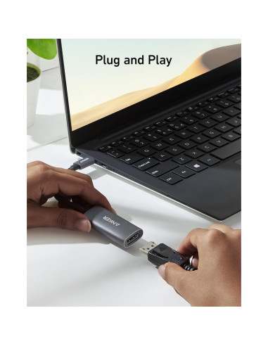 Adaptador USB-C a DisplayPort Anker A8318 8K@60Hz 4K@144Hz