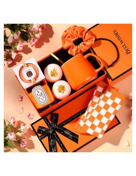 Set de Regalo Spa Naranja ComboJoy - 10 Piezas para Mujeres