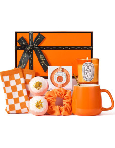 Set de Regalo Spa Naranja ComboJoy - 10 Piezas para Mujeres 2