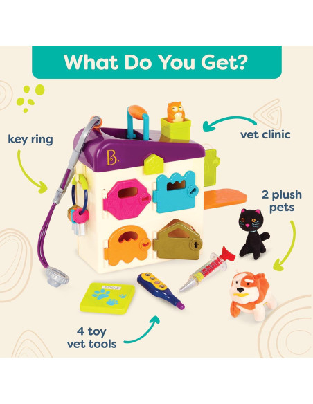 Set Veterinario B. toys - Clínica de Mascotas 8 Piezas