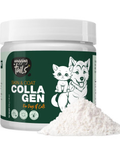 Polvo de colágeno para piel y abrigo Wagging Tails - 200 g 2