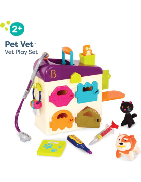 Set Veterinario B. toys - Clínica de Mascotas 8 Piezas