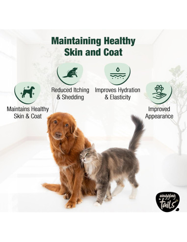 Polvo de colágeno para piel y abrigo Wagging Tails - 200 g