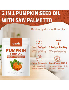 Cápsulas de Aceite de Semilla de Calabaza Ovela 200 Softgel 2