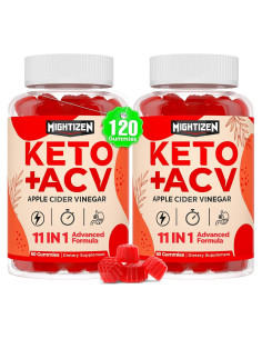 Gomitas de Vinagre de Manzana Mightizen 120 Unidades Veganas