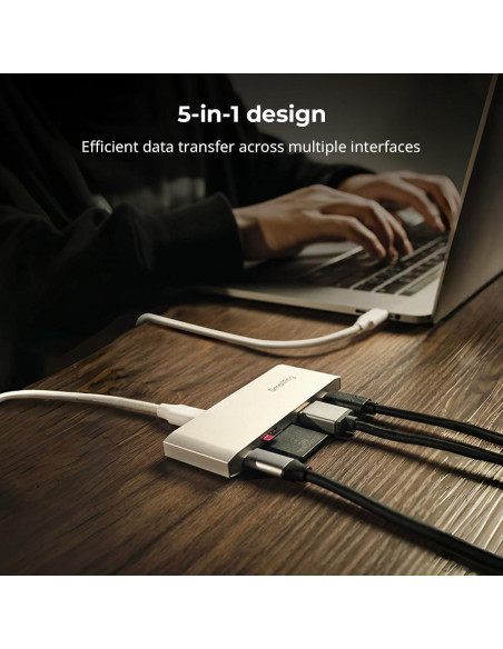 Lector de Tarjetas 5-en-1 SmallRig USB-C 65W SD TF