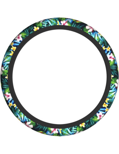 Cubierta de Volante Universal WENYINDIAN 38cm Flores Hawaianas