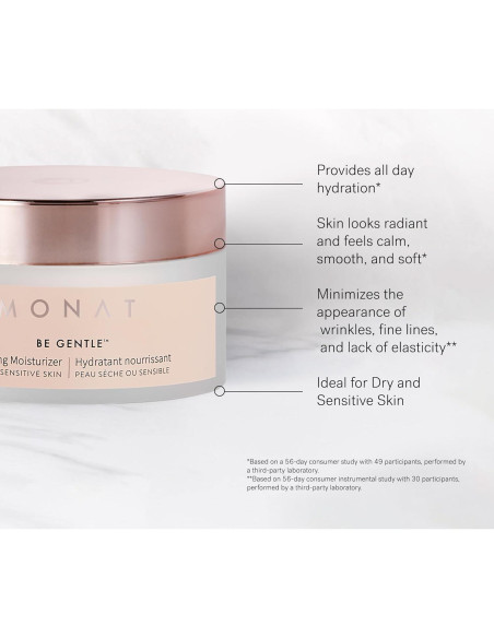 Hidratante Facial Monat Be Gentle 45 ml - Ácido Hialurónico