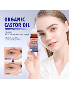 Aceite de Ricino Orgánico Roll On 50ml - Hidratación Piel y Cejas 2