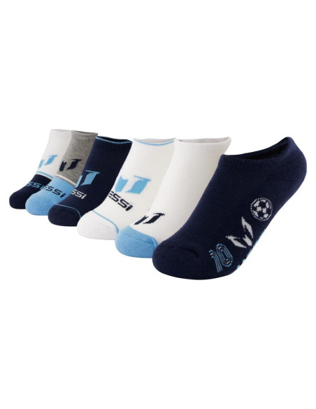 Calcetines No-Show Messi para Niños - Paquete de 6 Unidades
