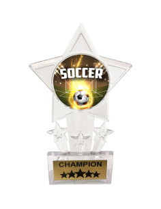 Paquete de 10 Trofeos de Acrílico Medallas Express 16.51 cm 2