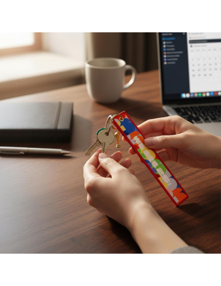 Llavero Bordado Copa Mundial FIFA 2026 - Trofeo 3D 16 cm