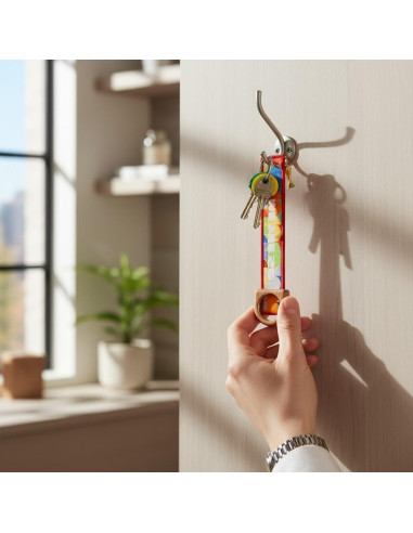 Llavero Bordado Copa Mundial FIFA 2026 - Trofeo 3D 16 cm