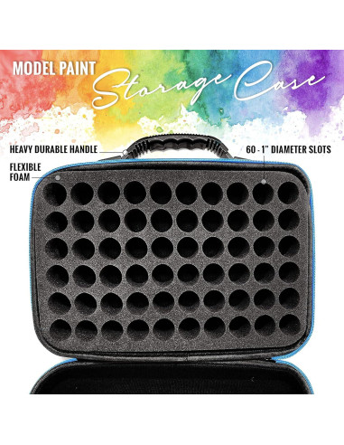 Organizador de Pinturas Pixiss - Estuche 60 Compartimentos