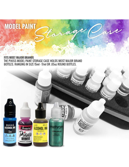 Organizador de Pinturas Pixiss - Estuche 60 Compartimentos