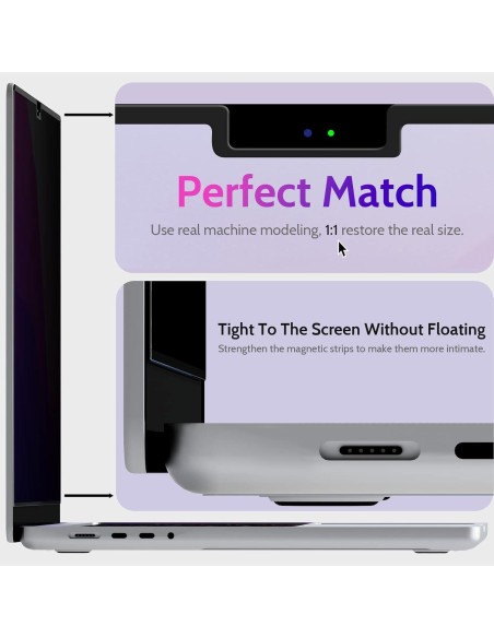 Filtro de Privacidad Magnético XINDERS para MacBook Air 13.6" Filtro de Privacidad Magnético XINDERS para MacBook Air 13.6"