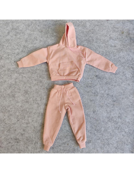 Sudadera Sobredimensionada Rosa 1/6 + Pantalones Muñeco