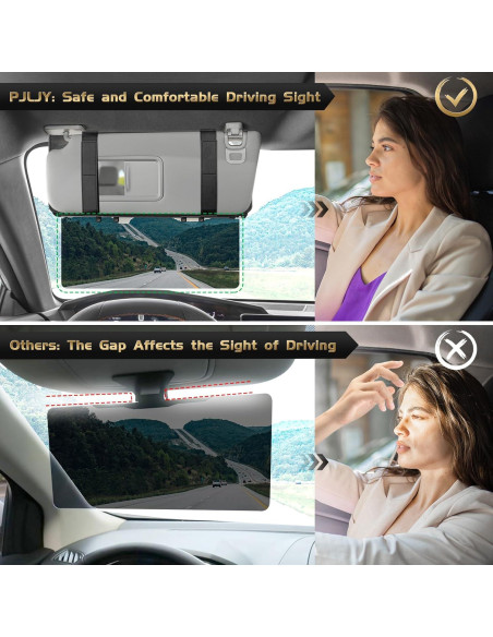 Extensor de Visera Solar Polarizada PJLJY con Organizador