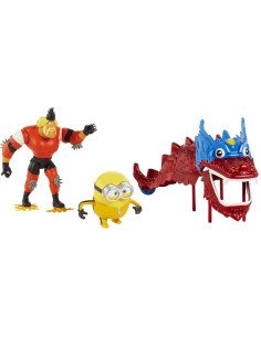 Juego de Figuras de Acción Minions Mattel Bob y Svengeance 2