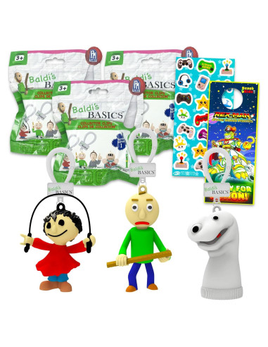 Bolsas Sorpresa Baldi's Basics - 3 Colgantes y Stickers